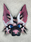 Pink canine half mask